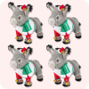 Donkey Plush 4PCS